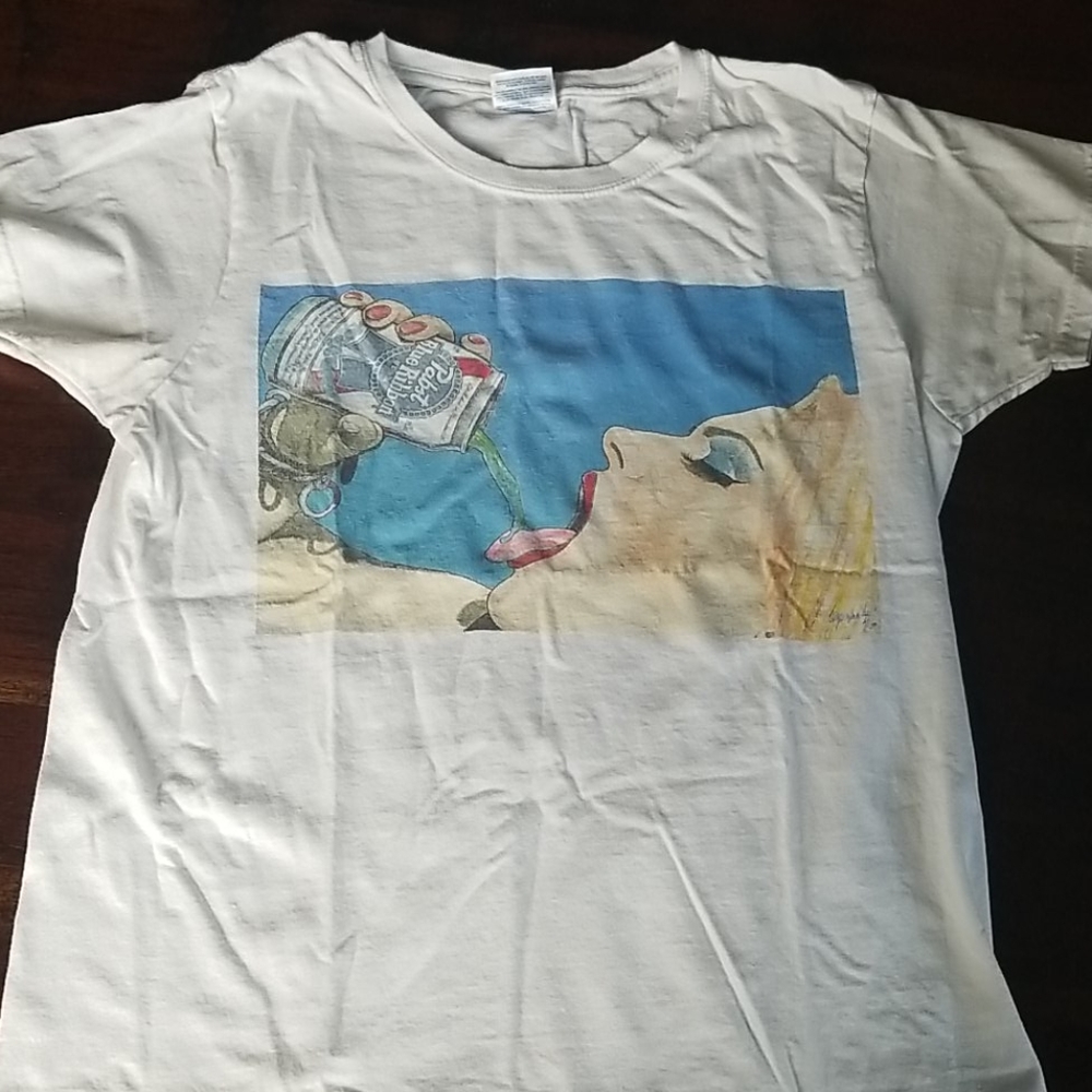 White PBR tshirt